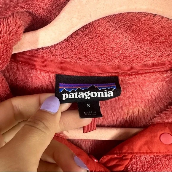 Patagonia Coral Fleece Snap T Pullover sz S - Picture 5 of 5